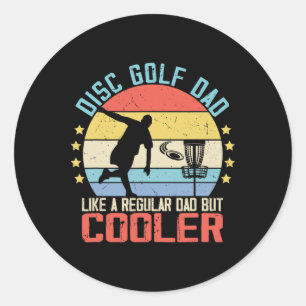 Adesivo Redondo Golfe de Disco Homens Pai Avô Piada para Jogador d