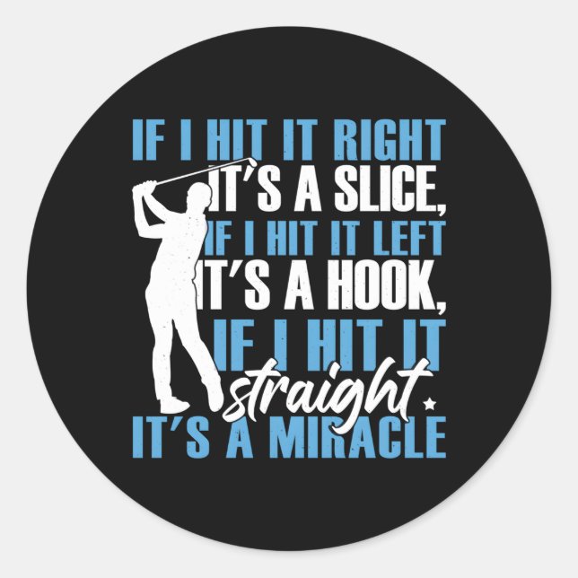 Adesivo Redondo Golfe Dia de os pais (Frente)