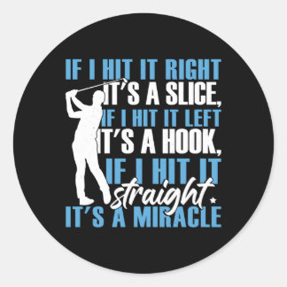 Adesivo Redondo Golfe Dia de os pais