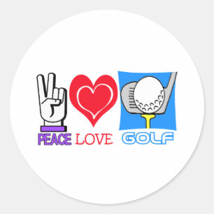 ADESIVO REDONDO GOLFE DO AMOR DA PAZ