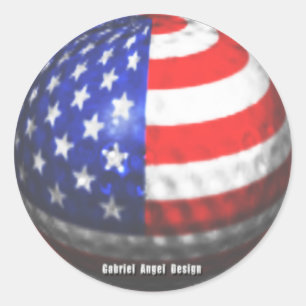 Adesivo Redondo Golfe dos EUA