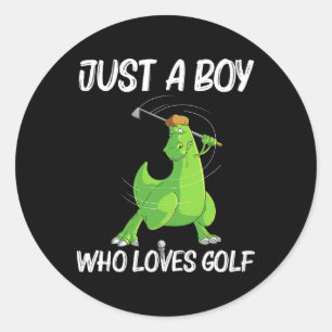Adesivo Redondo Golfe Engraçado Presente Para Meninos Jovens Jogo 