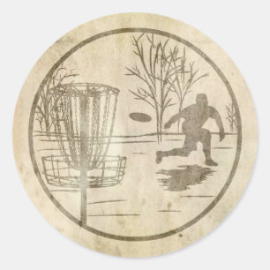 Adesivo Redondo Golfing do disco