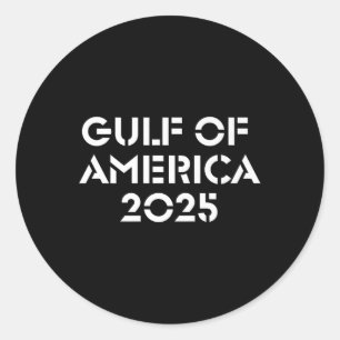 Adesivo Redondo Golfo Da América Trump 2025 Premium