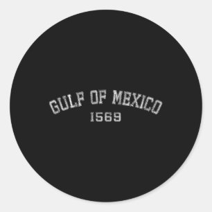 Adesivo Redondo Golfo Do México 1569 Mapa Histórico T-shirt.png