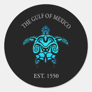 Adesivo Redondo Golfo do México - Camiseta Forever Turtle.png