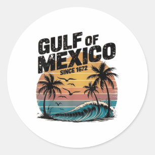 Adesivo Redondo Golfo Do México, Golfo Dos Eua América Oriental 20