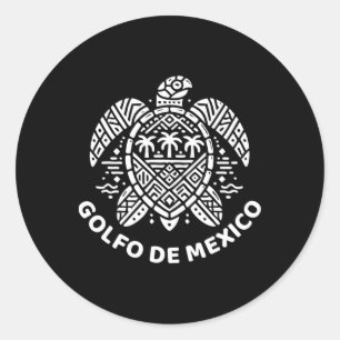 Adesivo Redondo Golfo Do México Viva Golfo Do México Souveni