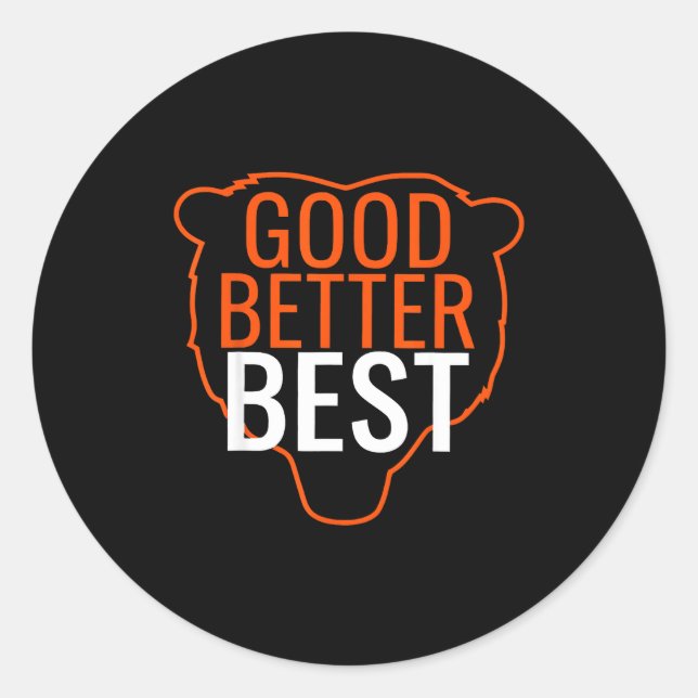 Adesivo Redondo Good Better Bes Chicago Good Better Men Women  (Frente)