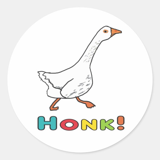 Adesivo Redondo Goose Honk (Frente)