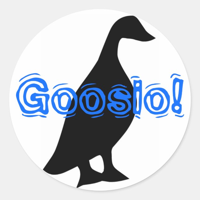 Adesivo Redondo Goosio! (Frente)