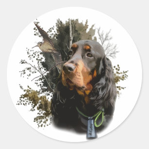 Adesivo Redondo Gordon Setter
