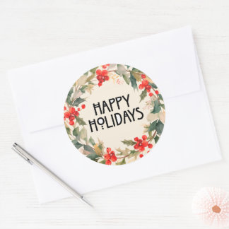 Adesivo Redondo Gorgeous holiday stickers