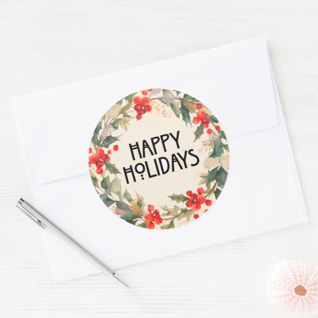 Adesivo Redondo Gorgeous holiday stickers (Envelope)