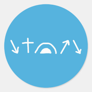 Adesivo Redondo Gospel Arrows Sticker