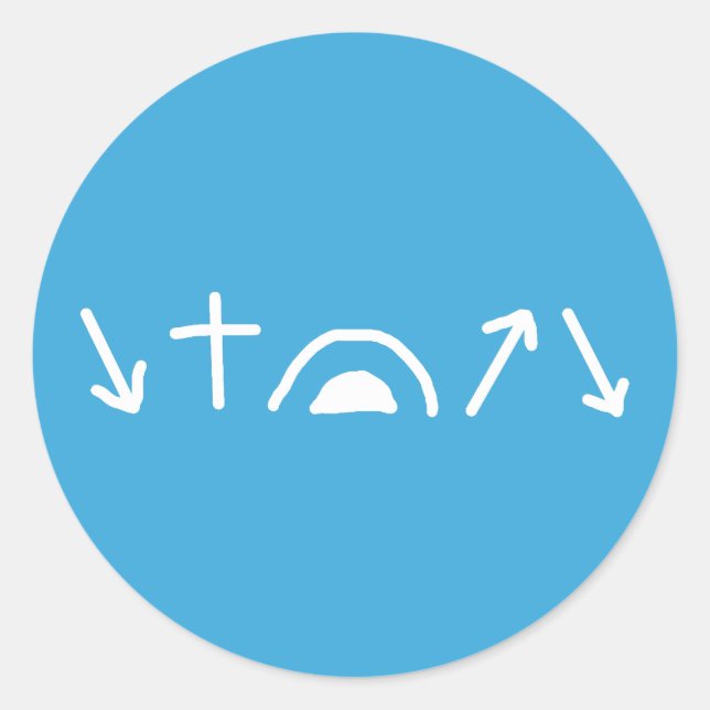 Adesivo Redondo Gospel Arrows Sticker (Frente)