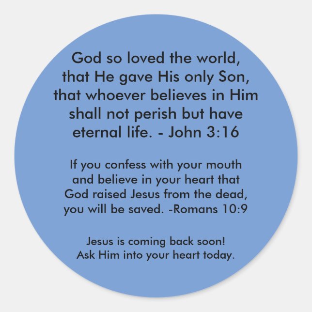 Adesivo Redondo Gospel Stickers (Frente)