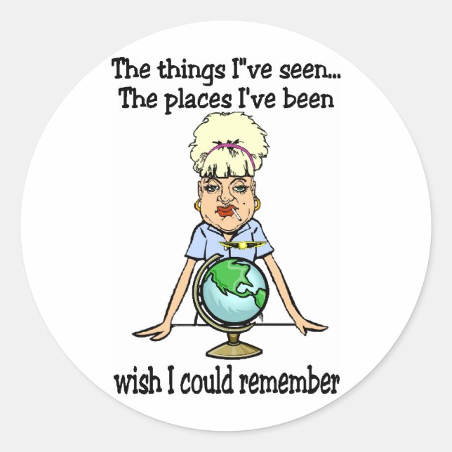 Adesivo Redondo Gostaria de lembrar (Frente)