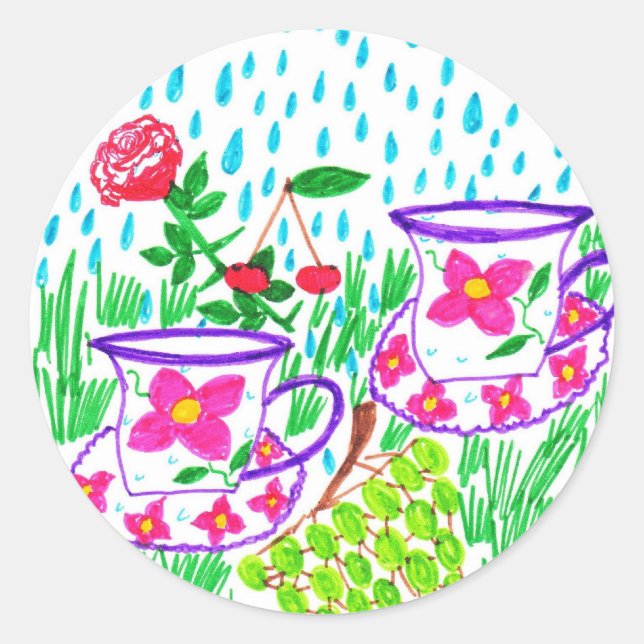 Adesivo Redondo gotas (Frente)