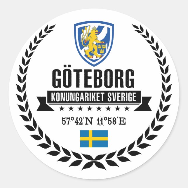 Adesivo Redondo Göteborg (Frente)