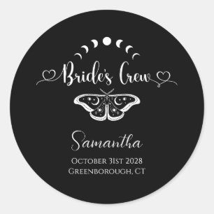 Adesivo Redondo gótica celestial festa de solteira personalizada