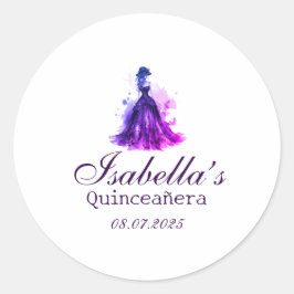 Adesivo Redondo Gótica Glam Quince
