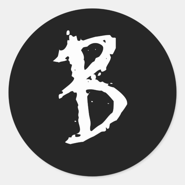 ADESIVO REDONDO GÓTICO B (Frente)