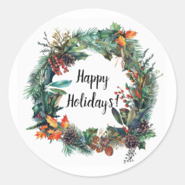 Adesivo Redondo Gótico, Pagan, Nórdico, Yule ou Natal