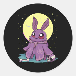 Adesivo Redondo Gótico Pastel Kawaii Anime Bonitinho