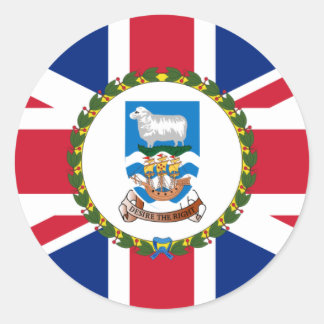 Adesivo Redondo Governador Das Ilhas Falkland, Reino Unido
