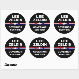 Adesivo Redondo Governador Lee Zeldin Nova Iorque 2022