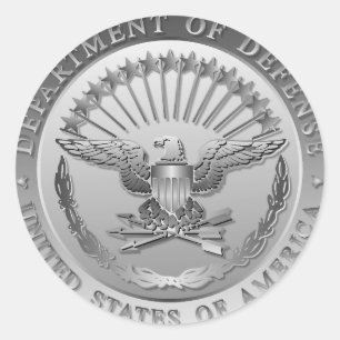 Adesivo Redondo Governo D.O.D Emblem