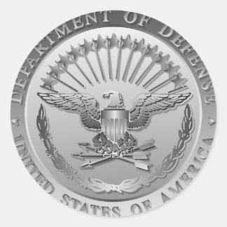 Adesivo Redondo Governo D.O.D Emblem
