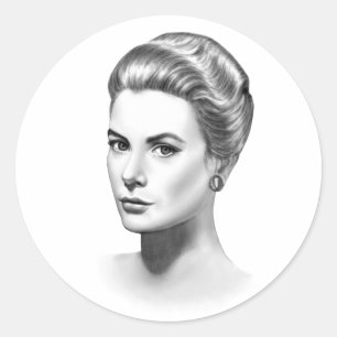 Adesivo Redondo Grace Kelly