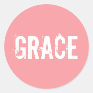 Adesivo Redondo Grace Rosa