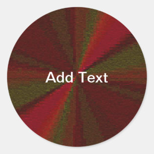 Adesivo Redondo Gradiação circular - Vermelho a Verde