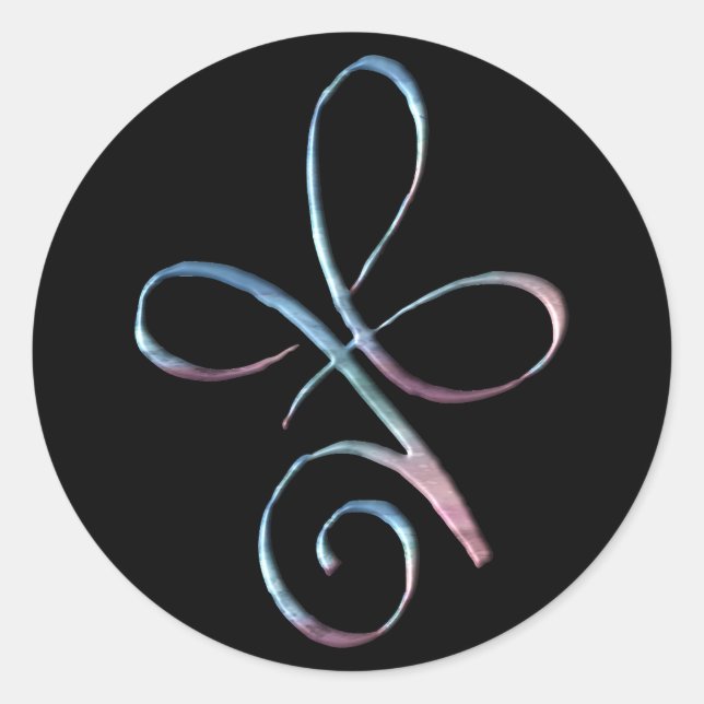 Adesivo Redondo Gradient Unconditional Love (Frente)