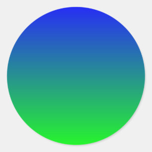 Adesivo Redondo Gradiente Azul Limão