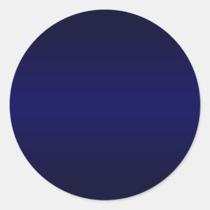 Adesivo Redondo Gradiente Azul Marinho em Branco