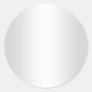 Adesivo Redondo Gradiente Branco e Cinza Claro em Branco