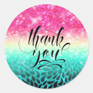 Adesivo Redondo Gradiente de Glitter Combo para Petals ID433