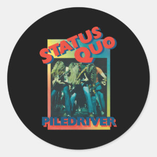 Adesivo Redondo Gradiente do Piledriver Status Quo