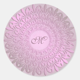 Adesivo Redondo Gradiente Étnico Mandala