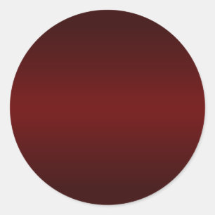 Adesivo Redondo Gradiente Vermelho Escuro em Branco