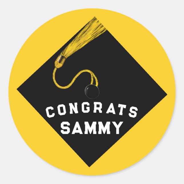 Adesivo Redondo Graduação (Frente)