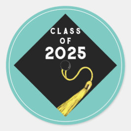 Adesivo Redondo Graduação 2025 Parabéns