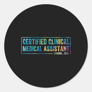 Adesivo Redondo Graduação Certificada em Clínica Médica Imediata C