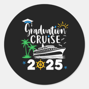 Adesivo Redondo Graduação Cruise 2025 Trip Cruisin Cl