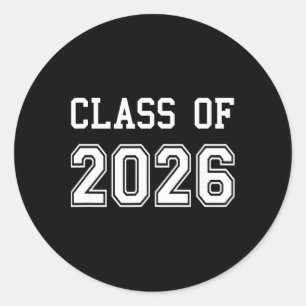 Adesivo Redondo Graduação da turma de 2026 Graduado