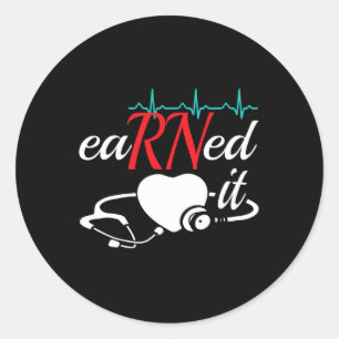 Adesivo Redondo Graduação De Enfermagem De Enfermagem Ganhou